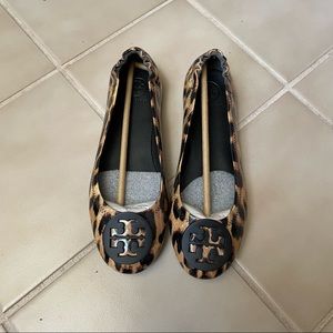 Tory Burch Animal Print Ballet Flats (NEVER WORN)